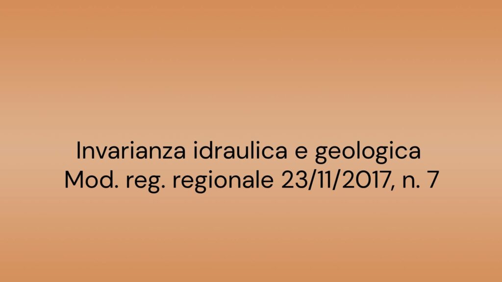 Realizzazione del progetto Norme Invarianza idraulica e geologica di CED Ingegneria-